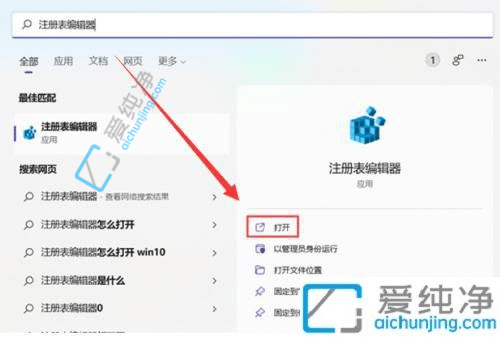 win11打开注册表编辑器的命令-win11打开注册表的方法