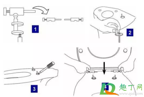 马桶盖螺丝怎么安装2
