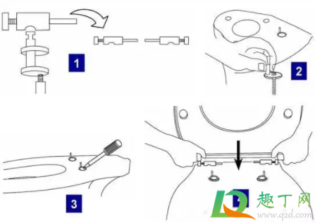 一般马桶盖安装示意图3