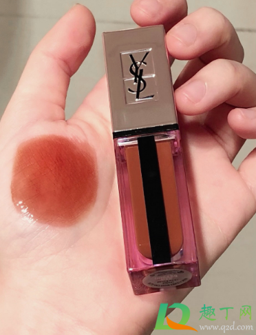 ysl202粉金唇釉是什么颜色3