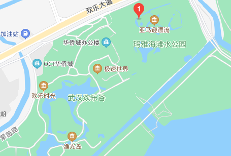 武汉玛雅海滩在欢乐谷里面吗2