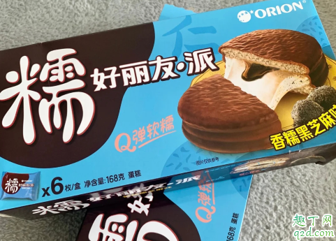 新口味的好丽友派！黑芝麻味好丽友巧克力派你吃过吗？1