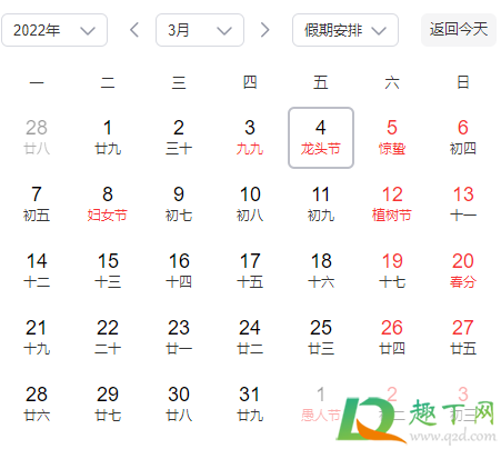 2022龙抬头是几月几日农历2