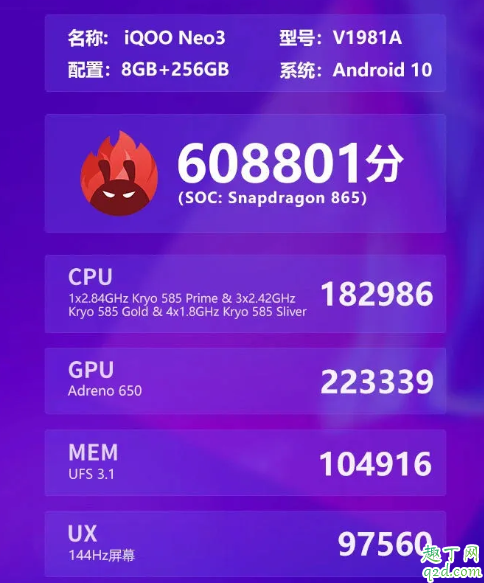 iQOO Neo3线下预售价2988起 安兔兔跑分60.8万的iQOO Neo3可能要真香了3