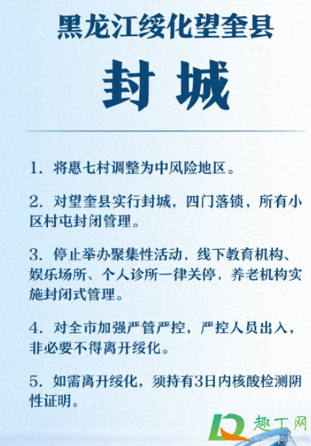 黑龙江望奎县封城了吗20212