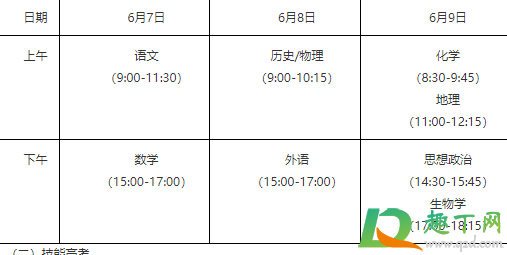 2021年湖北高考几月几号考3