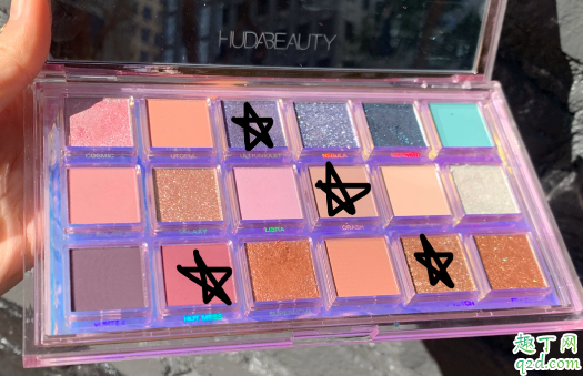 huda beauty水星逆行18色眼影盘多少钱 huda beauty水逆眼影盘18色试色8