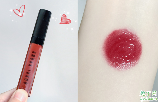 芭比布朗唇釉 rock&red是什么颜色 bobbi brown rock&red唇釉试色3