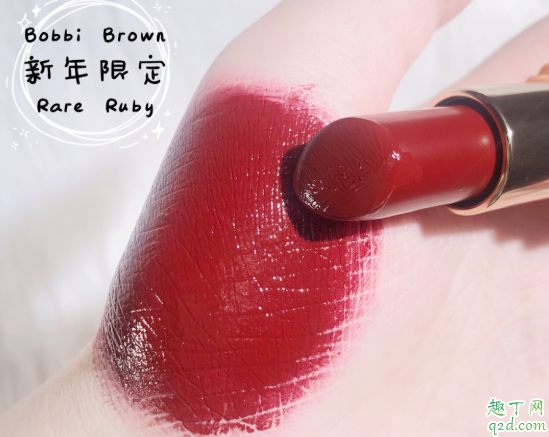 芭比布朗rare ruby适合黄皮吗 bobbi brown 新年限定 rare ruby口红试色4