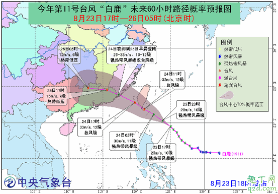 2019年台风白鹿几月几号几点登陆 台风白鹿在什么地方登陆1