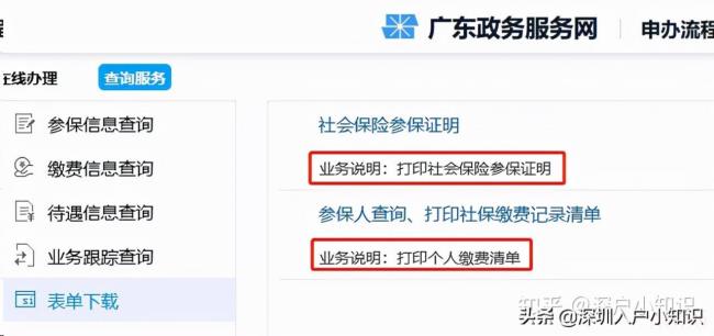 深圳社保明细网上怎么打印（深圳社保缴费清单打印）