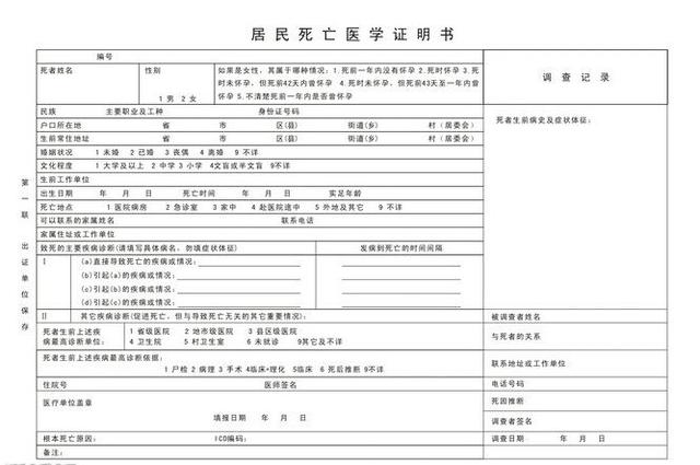 医院死亡证明怎么补办（讲述医院开死亡证明流程）