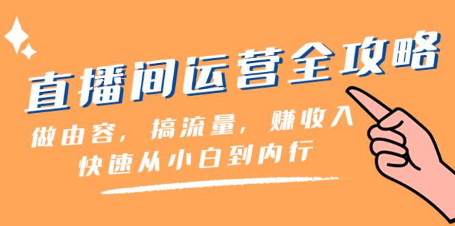 直播间运营全攻略：做内容，搞流量，从小白到内行，快速盈利（46节课）