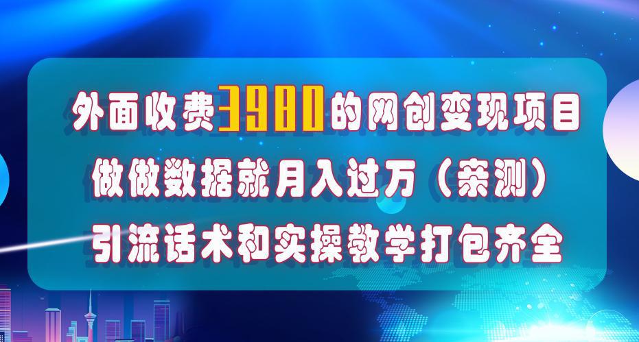 全媒体数据流量优化，月入1W+，外面收费4000+的项目