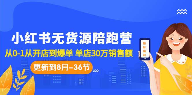 小红书无货源电商: 从0到1，实现爆单赚钱，全方位教程解析（更至8月-36节课）