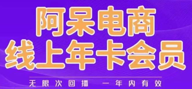 阿呆电商线上年会员，阿呆电商干货分享（最新更新中）