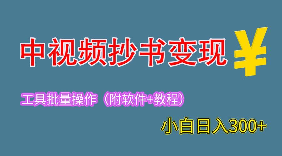 2023年最火视频变现副业，每天轻松赚300！附工具与教程！