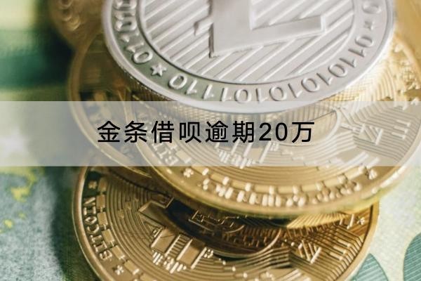 金条借呗逾期20万会怎样？原来影响这样严重