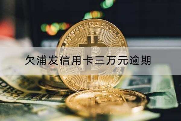 欠浦发信用卡三万元逾期怎么办？这些解决办法要知道
