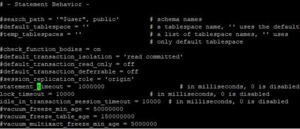 解决PostgreSQL 执行超时的情况