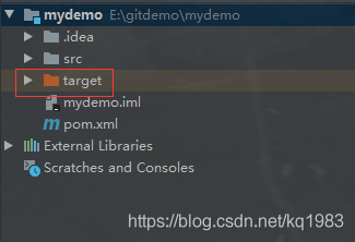 关于target目录在idea没显示的问题