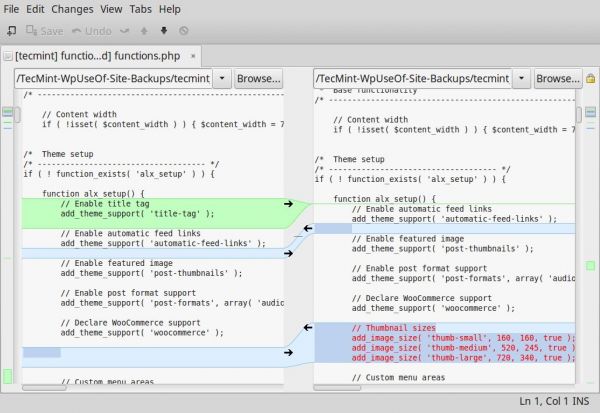 Linux下9种优秀的代码比对工具推荐小结