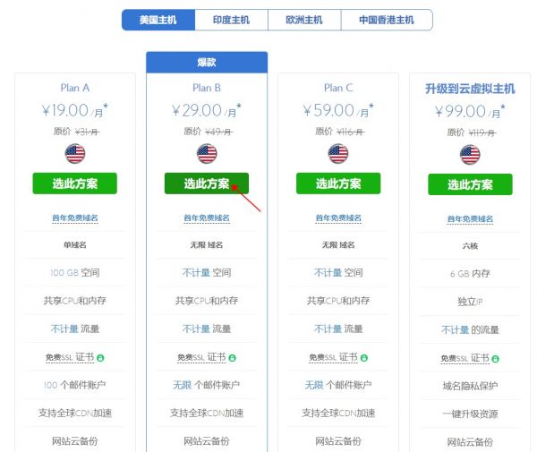 最新BlueHost美国主机优惠码使用攻略