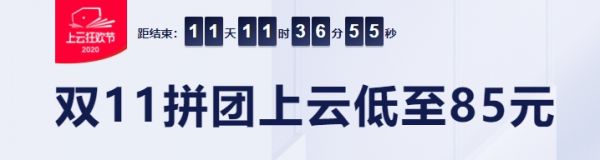 2020年阿里云双11云服务器一折拼团优惠活动地址，云服务器价格表