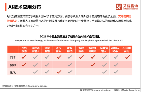 艾媒发布2020-2021输入法年度报告，百度输入法个性化功能满意度第一