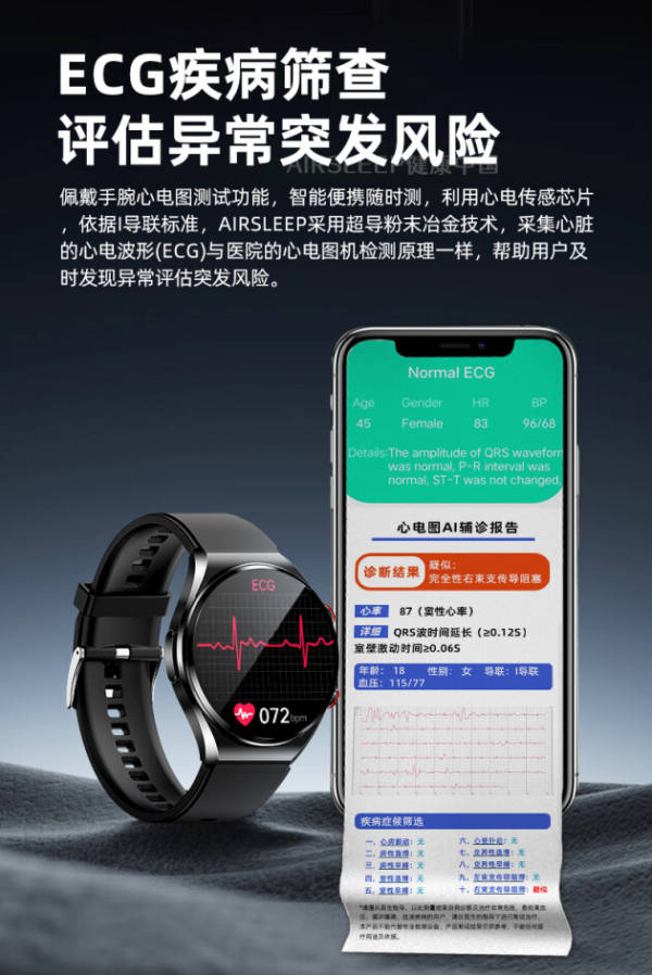 智能手表承担健康需求 Airsleep健康中国助力“手腕医疗”正在成为现实