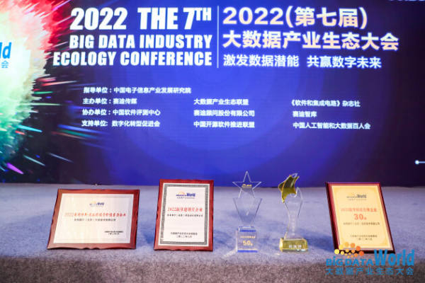 2022大数据产业生态大会 金电联行斩获多项荣誉实力入选《2022中国大数据产业发展白皮书》