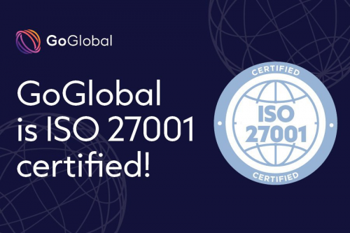 GoGlobal 获得 ISO 27001信息安全管理体系认证