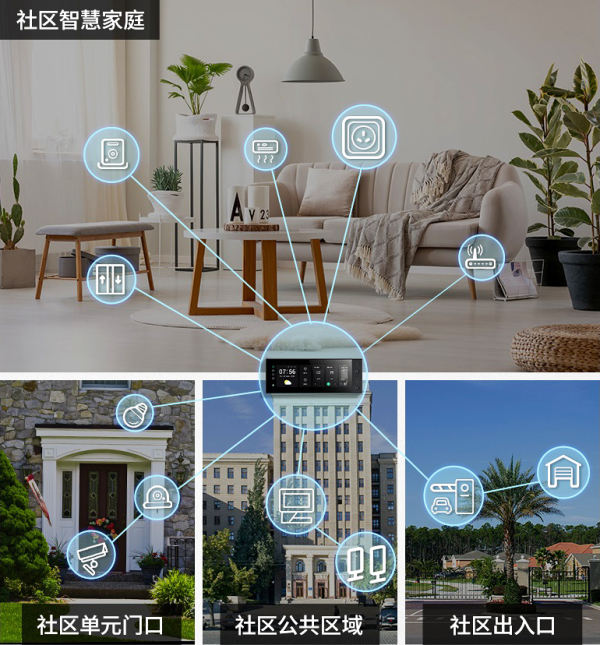 狄耐克智慧中控屏：“智慧社区+全屋智能”一体化联动