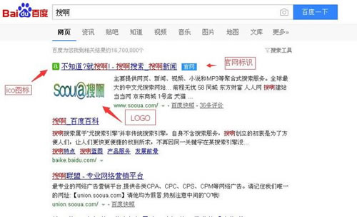 百度搜索结果如何显示你的网站logo及官网？