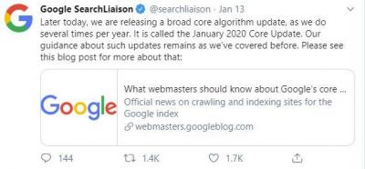 Google最近三十天的搜索算法变化