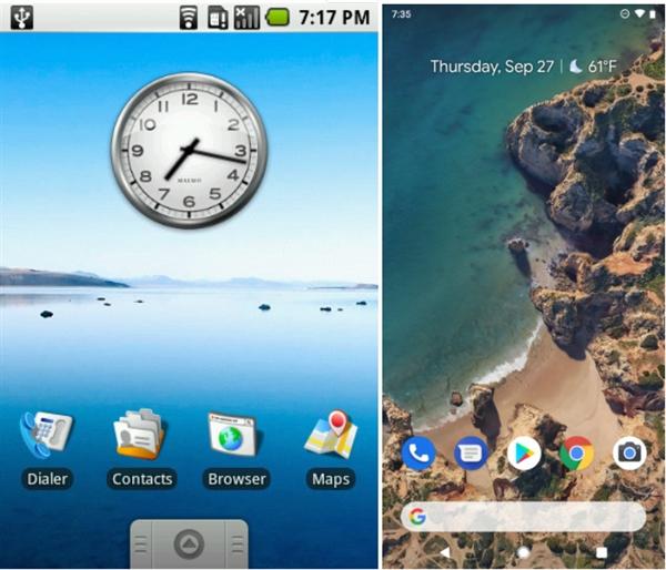 Android 1.0对比Android 9,安卓十年巨变