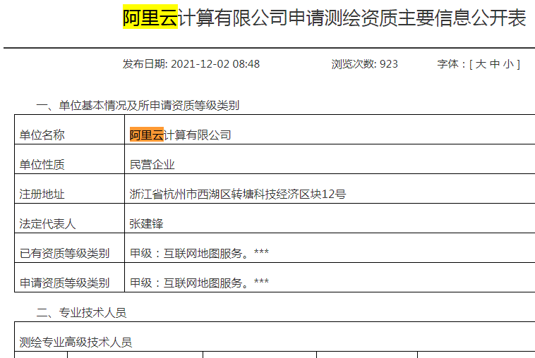 这才是阿里云注销测绘资质的原因，根本不是非法测绘