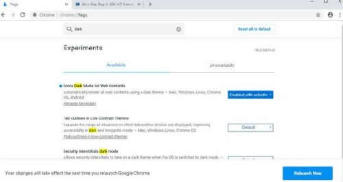 Chrome测试新功能：强制任何网站进入暗黑模式