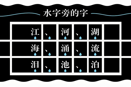 水字旁的字有哪些