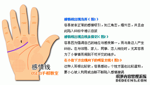 相法学习-如何看手相-看感情运势，桃花旺的手相！