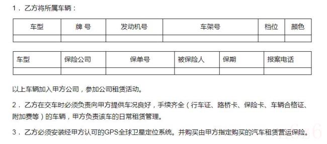 车牌租赁协议书怎么写（汽车牌照租赁协议样本）