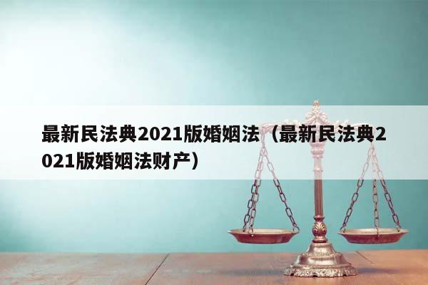 最新民法典2021版婚姻法（最新民法典2021版婚姻法财产）