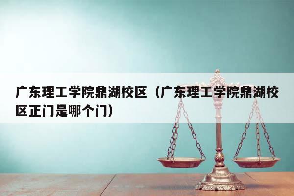 广东理工学院鼎湖校区(广东理工学院鼎湖校区正门是哪个门)
