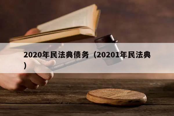 2020年民法典债务(20201年民法典)
