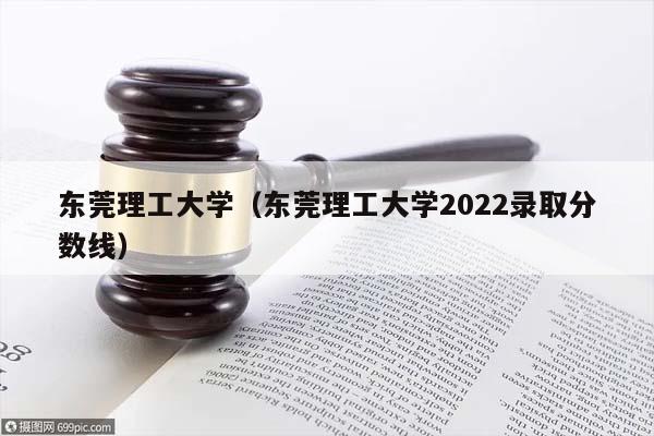 东莞理工大学（东莞理工大学2022录取分数线）