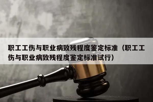 职工工伤与职业病致残程度鉴定标准（职工工伤与职业病致残程度鉴定标准试行）