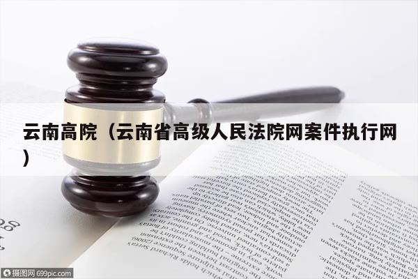 云南高院（云南省高级人民法院网案件执行网）