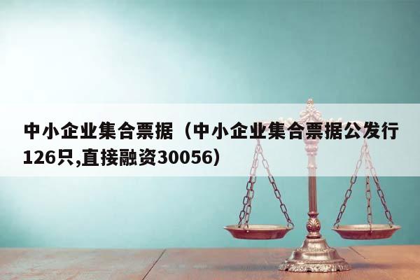 中小企业集合票据（中小企业集合票据公发行126只,直接融资30056）