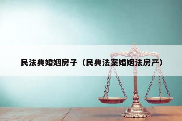民法典婚姻房子（民典法案婚姻法房产）