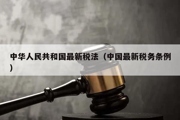 中华人民共和国最新税法（中国最新税务条例）